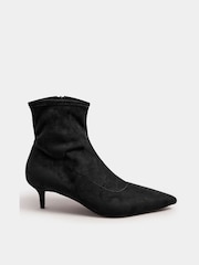 Long Tall Sally Black Pointed Kitten Boots - Image 3 of 5