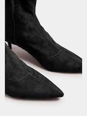 Long Tall Sally Black Pointed Kitten Boots - Image 5 of 5