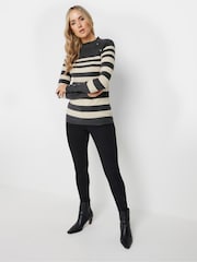 Long Tall Sally Grey Premium Button Jumper - Image 2 of 5