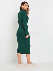 Long Tall Sally Green Collar Button Through Dress - Image 2 of 6