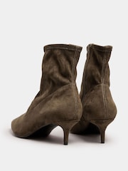 Long Tall Sally Brown Pointed Kitten Boots - Image 3 of 4