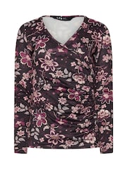 Long Tall Sally Paisley Floral Wrap Top - Imagen 5 de 5