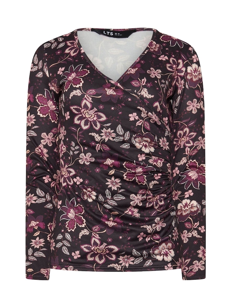 Long Tall Sally Paisley Floral Wrap Top - Imagen 5 de 5