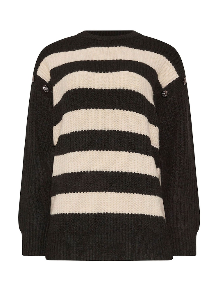Long Tall Sally Pullover mit Knöpfen an der Schulter und Zopfmuster - Bild 5 von 5