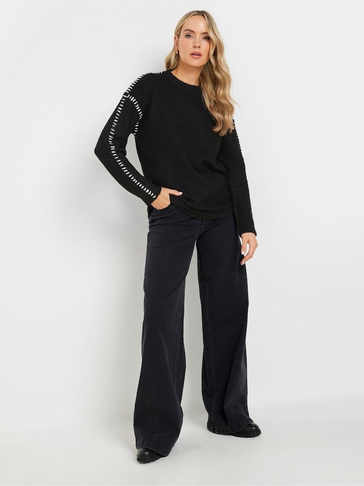 Long Tall Sally Black Blanket Jumper - Image 2 of 5