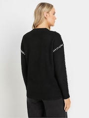 Long Tall Sally Black Blanket Jumper - Image 3 of 5