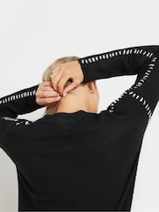 Long Tall Sally Black Blanket Jumper - Image 4 of 5