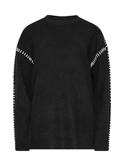 Long Tall Sally Black Blanket Jumper - Image 5 of 5