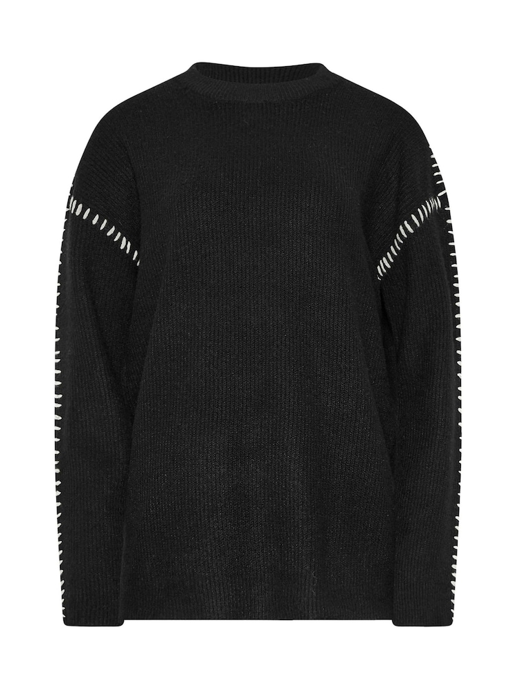 Long Tall Sally Black Blanket Jumper - Image 5 of 5