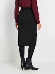 Long Tall Sally Black Side Wrap Tailored Skirt - Image 3 of 5