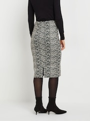 Long Tall Sally Brown Printed Midi Skirt - Image 3 of 5