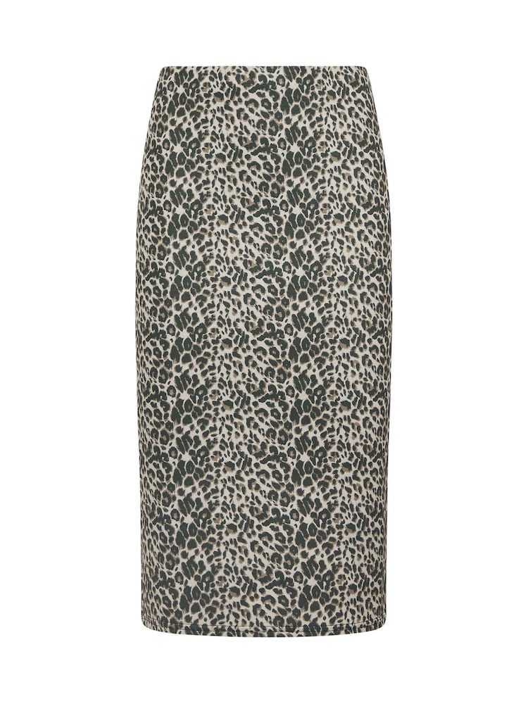 Long Tall Sally Brown Printed Midi Skirt - Image 5 of 5