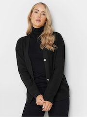 Long Tall Sally Black Premium Tall V-Neck Cardigan - Image 1 of 5