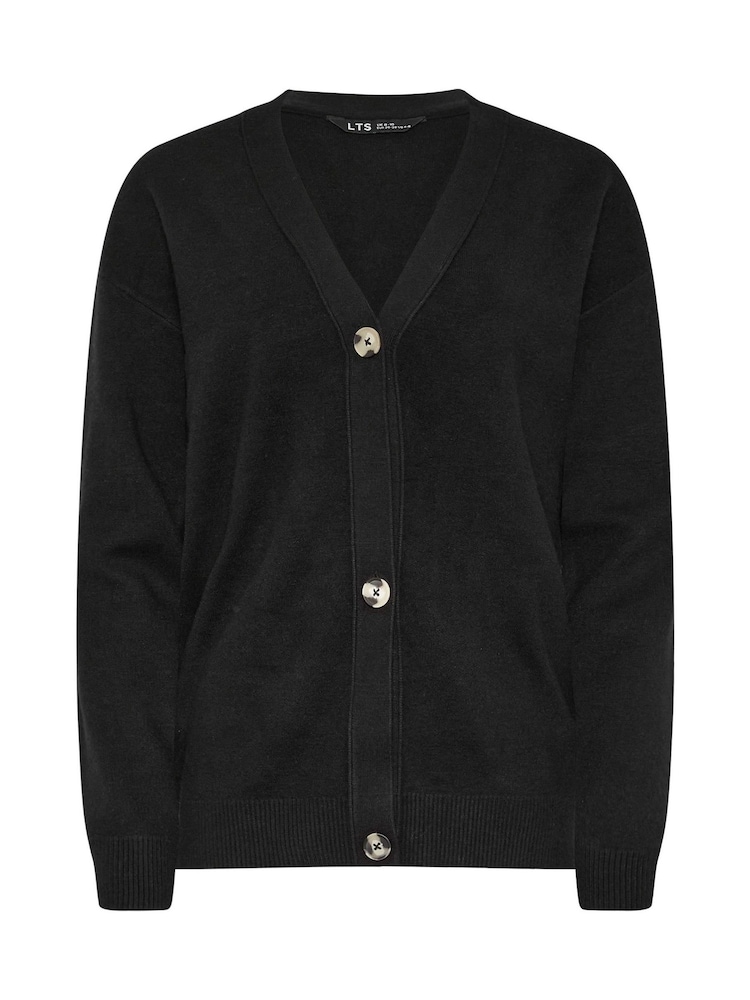 Long Tall Sally Black Premium Tall V-Neck Cardigan - Image 5 of 5
