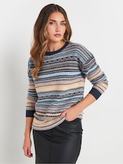 Long Tall Sally Fairisle Pattern Jumper - Imagem 1 de 5