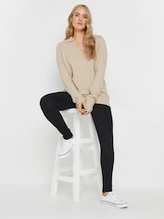 Long Tall Sally Natural V Front Cable Jumper - Image 2 of 5