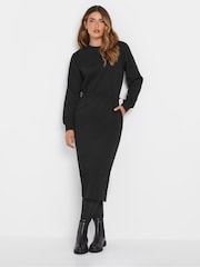 Long Tall Sally Black Sweatshirt Midi Dress - Image 2 of 5