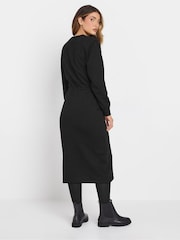 Long Tall Sally Black Sweatshirt Midi Dress - Image 3 of 5