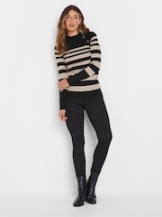 Long Tall Sally Black Premium Button Jumper - Image 2 of 5