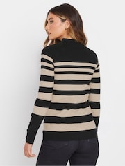 Long Tall Sally Black Premium Button Jumper - Image 3 of 5