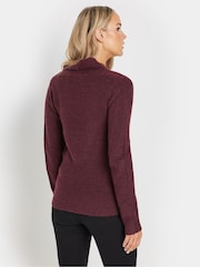 Long Tall Sally Red Wrap Top - Image 3 of 5