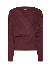 Long Tall Sally Red Wrap Top - Image 5 of 5