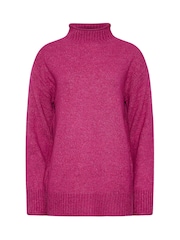 Long Tall Sally Pink Funnel Neck Jumper - Image 5 of 5