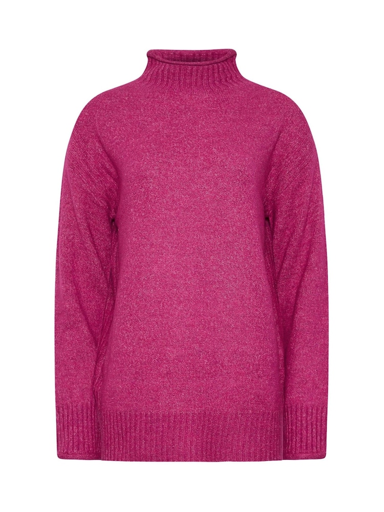 Long Tall Sally Pink Funnel Neck Jumper - Image 5 of 5