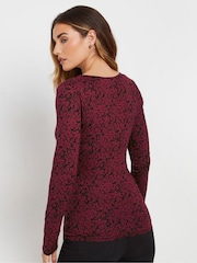 Long Tall Sally Ditsy Wrap Top - Imagen 3 de 5