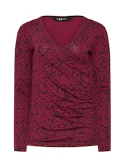 Long Tall Sally Ditsy Wrap Top - Imagen 5 de 5