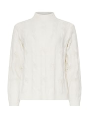 M&Co Cream Petite Cable Jumper - Image 5 of 5