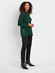 M&Co Green Chevron Stitch Jumper - Image 2 of 5