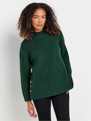 M&Co Green Chevron Stitch Jumper - Image 4 of 5