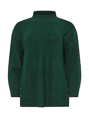 M&Co Green Chevron Stitch Jumper - Image 5 of 5