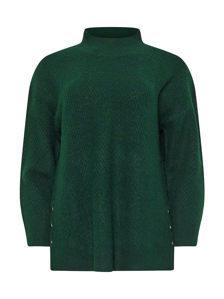 M&Co Green Chevron Stitch Jumper - Image 5 of 5