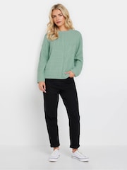 M&Co Green Petite Cable Patch Jumper - Image 2 of 5