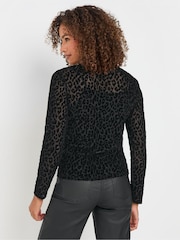 M&Co Leopard Design Mesh Top - Imagen 2 de 5