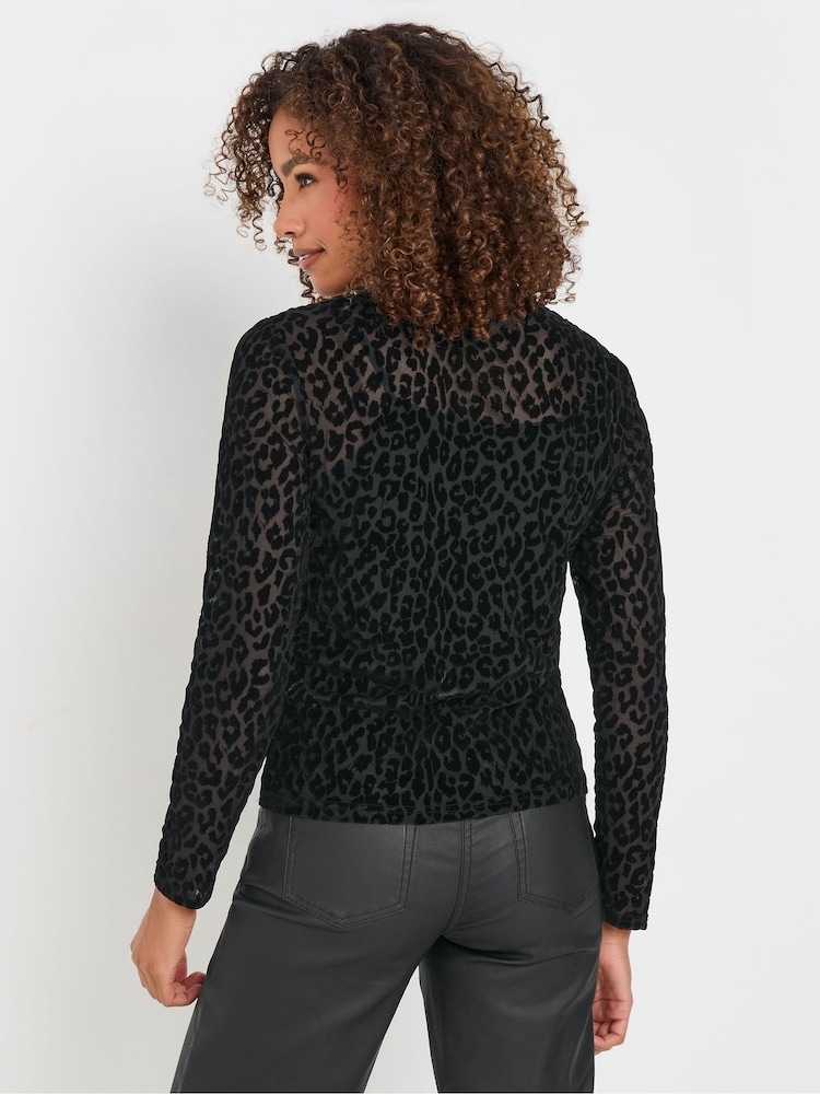 M&Co Leopard Design Mesh Top - Imagen 2 de 5 M&Co Leopard Design Mesh Top - Imagen 2 de 5