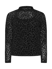 M&Co Leopard Design Mesh Top - Imagen 5 de 5