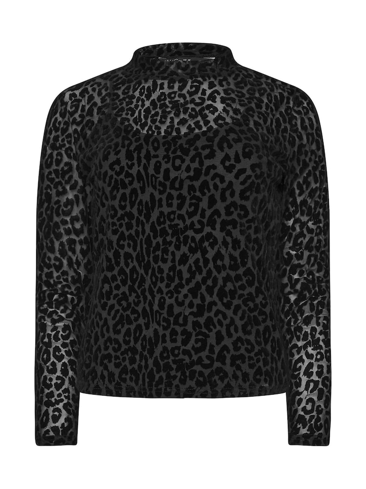 M&Co Leopard Design Mesh Top - Imagen 5 de 5