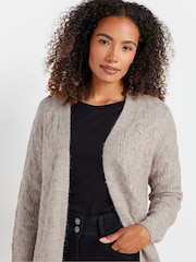 M&Co Natural Cable Cardigan - Image 5 of 6