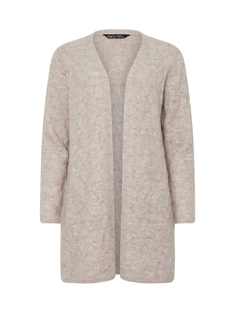 M&Co Natural Cable Cardigan - Image 6 of 6 M&Co Natural Cable Cardigan - Image 6 of 6