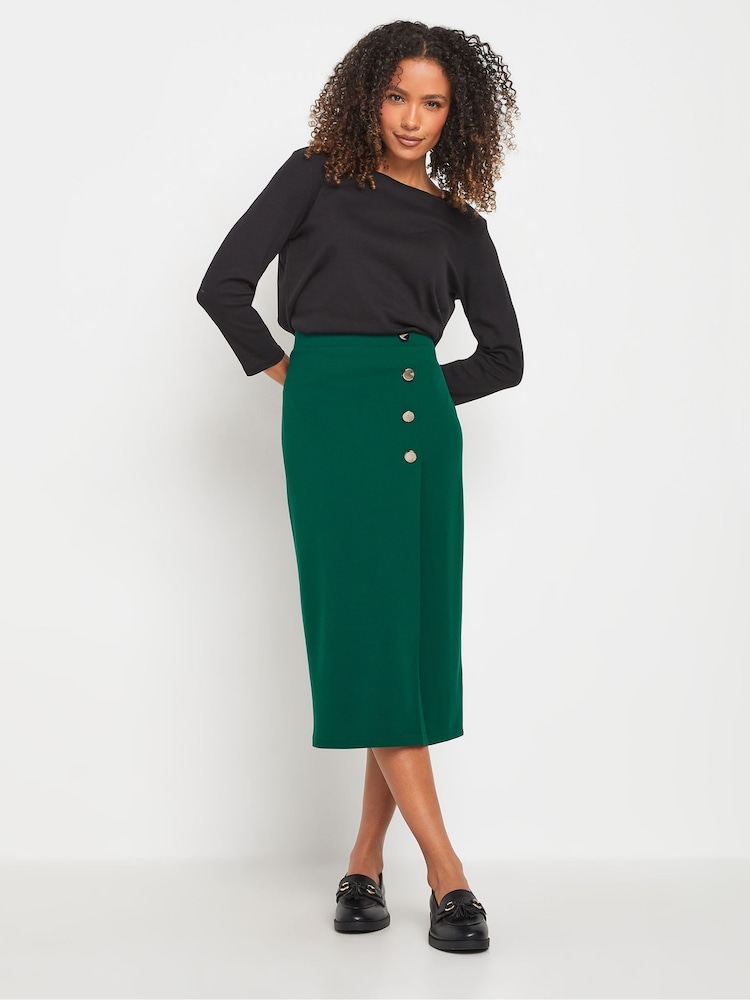 M&Co Button Detail Midi Skirt - Bild 2 von 5