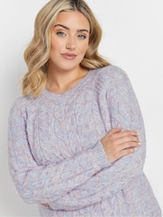 M&Co Purple Cable Jumper - Image 4 of 5