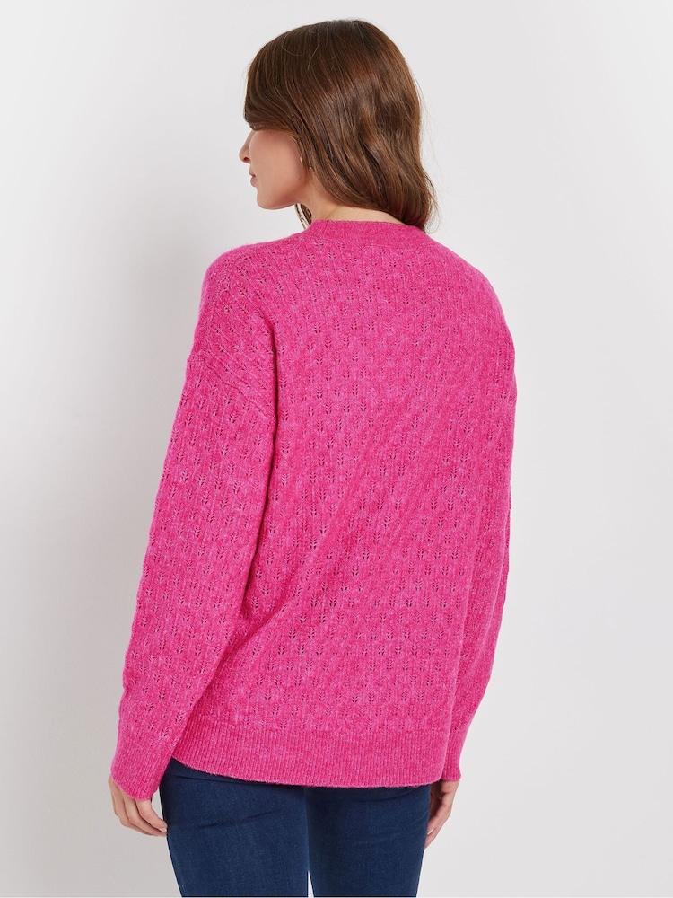 M&Co Mid Gauge Pointelle Jumper - Imagem 2 de 5