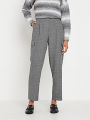 M&Co Grey Textured Cargo Trousers - Image 1 of 5