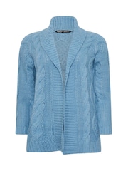 M&Co Blue Petite Longline Cardigan - Image 5 of 5