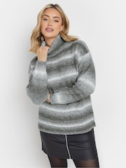 M&Co Grey Ombre Turtle Neck Jumper - Image 1 of 5