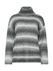 M&Co Grey Ombre Turtle Neck Jumper - Image 5 of 5