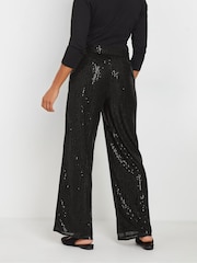 M&Co Black Sequin Trousers - Image 3 of 5